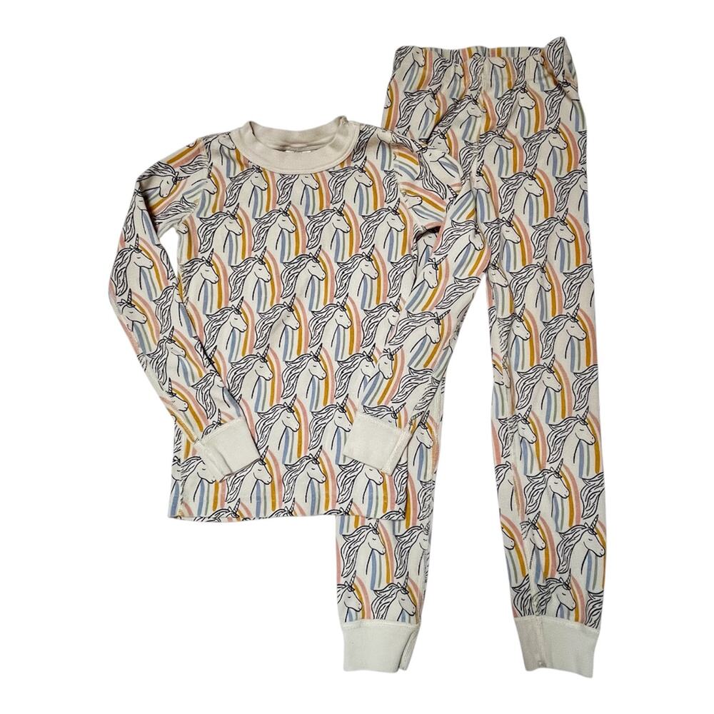 Hanna Andersson Rainbow Unicorn PJ Set Size 6/7